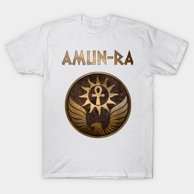 Amun-Ra Ancient Egyptian God Symbol T-Shirt by AgemaApparel